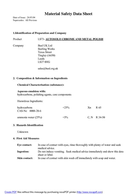 autosol metal polish safety data sheet|autosol metal polish safety.